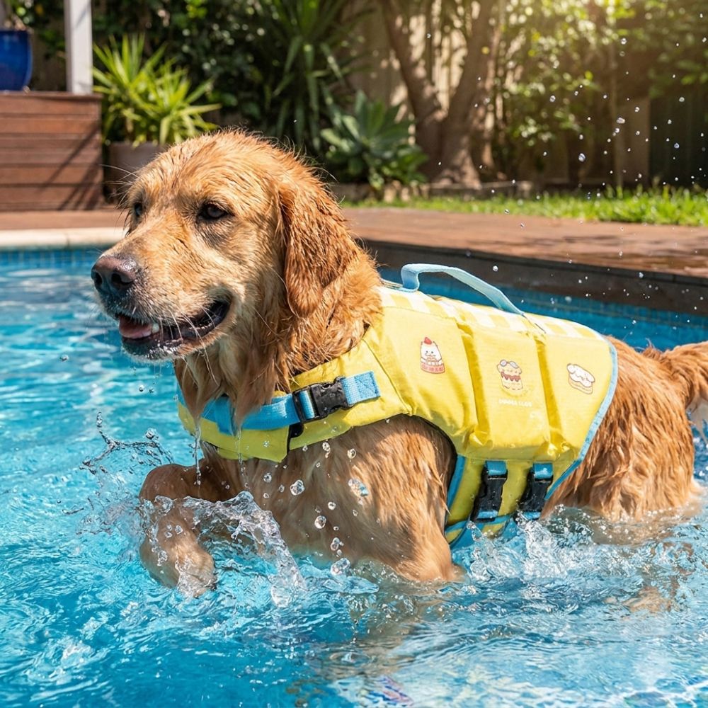 Life Jacket Buoyancy - Waterproof Dog Life Jacket Adjustable High