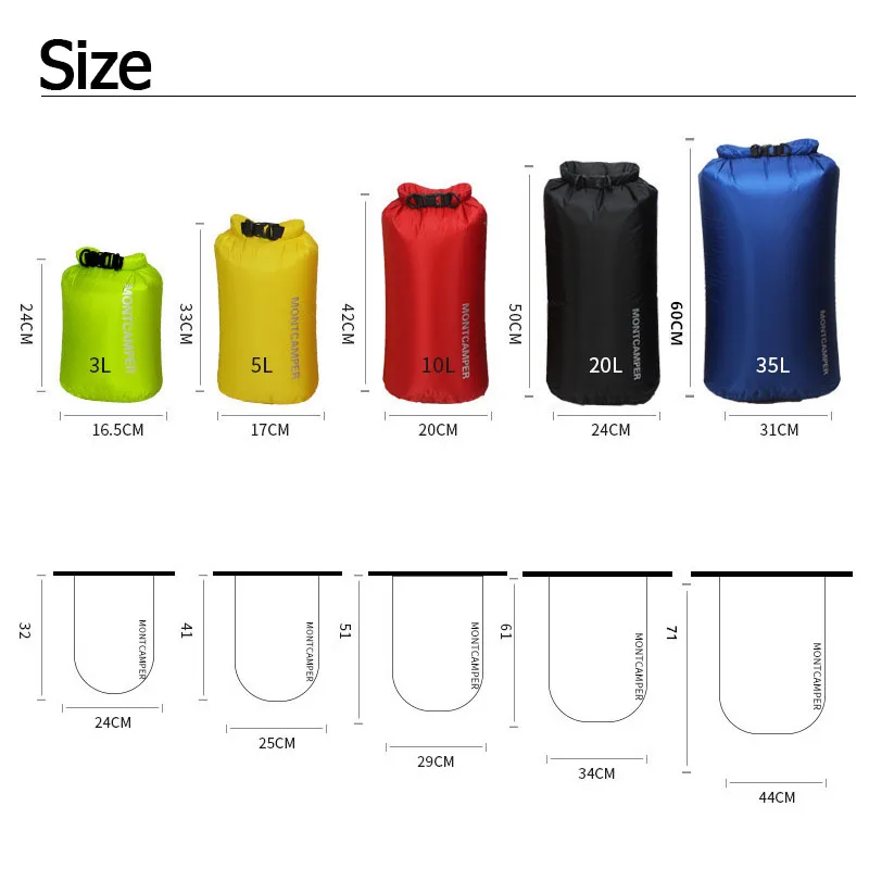 Ultralight Dry Sack 3/5/10/20/ - đánh giá và giá Dry Bag Roll Top