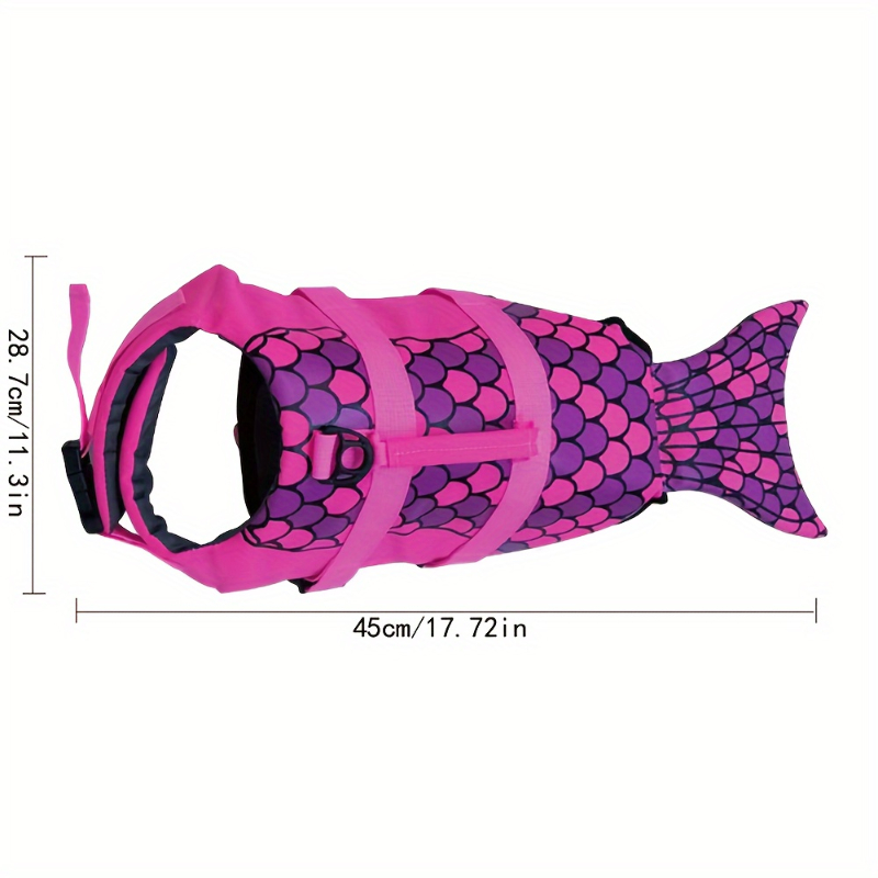 Shark/Mermaid Dog Life Jacket  - đánh giá và giá Life Jacket Buoyancy