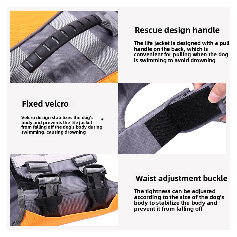 Dog Life Jacket Floating Safet - đánh giá và giá Life Jacket Buoyancy