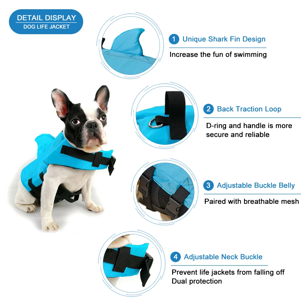 2026 Shark Fin Dog Life Jacket - đánh giá và giá Life Jacket Buoyancy